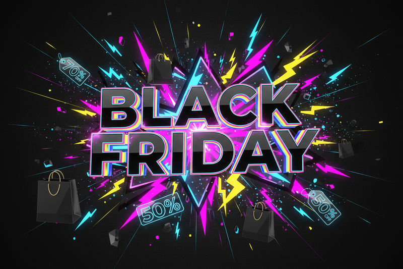 Give me a black friday image design that is eye captivating 